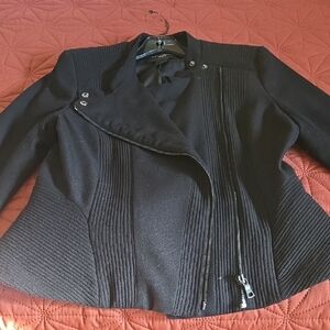 Ann Taylor Black Textured Blazer
